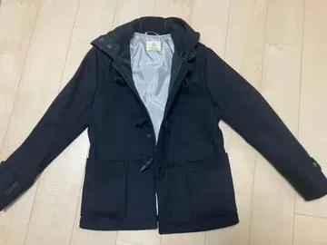 블랙 L 사이즈 더플 코트