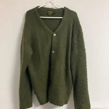 UNIVERD72 올리브 모헤어 터치 가디건 XL