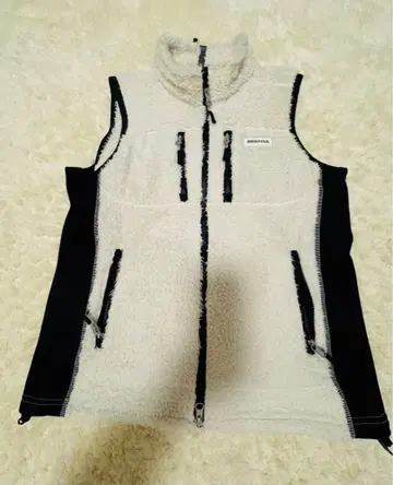 BRIEFING 플리스 베스트 화이트 M