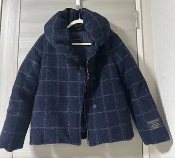 Urban Research 네이비 체크 무늬 자켓