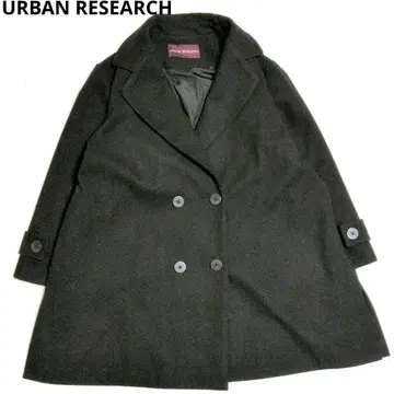 어반 리서치 더블 울 코트 숏 블랙 프리 사이즈