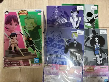 원피스 제일복권 피규어 클리어 파일 조로 상디 로빈 브룩