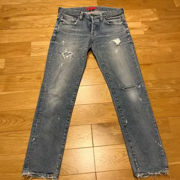 RED CARD 데미지 가공 데님 팬츠