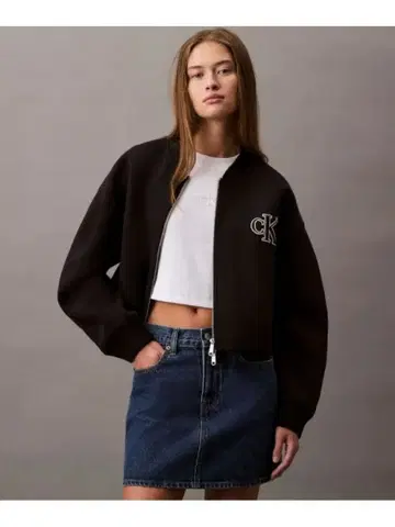 Calvin Klein 봄버 자켓 블랙 XS