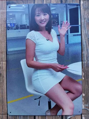 타카시마 아야 양철 간판 신상 미사용품!