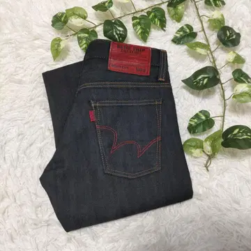 [ 미사용 ] EDWIN BLUE TRIP 503 부츠컷 W29 블랙