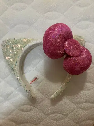 키티 스팽글 머리띠