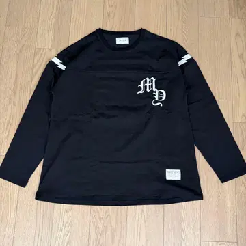 사이즈 L 새상품급 MAYO 썬더 풋볼 롱 T 블랙