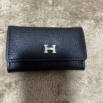 블랙 가죽 키케이스