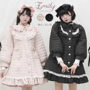 새상품 미사용 디어마이러브 하트 퀼팅 코트