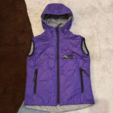 WILD THINGS 충전솜 베스트 퍼플 후드 부착 사이즈