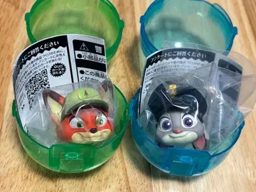 주토피아 닉 주디 유년기 세트 패션 반지 가챠가챠