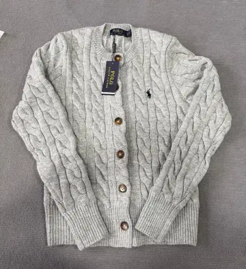새상품 폴로베어 폴로 랄프 로렌 니트 가디건 그레이