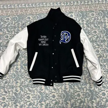 RAGEBLUE 바시티 자켓 S 블랙/화이트