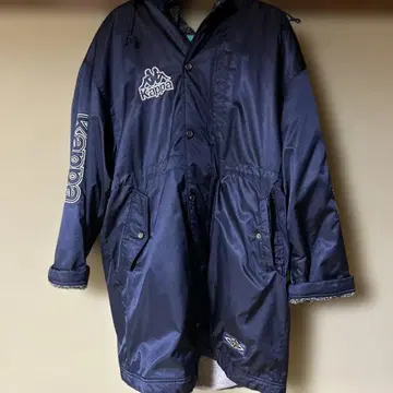 Kappa 플리스 안감 부착 롱 자켓