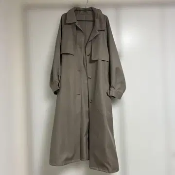베이지 롱 트렌치코트 M 사이즈