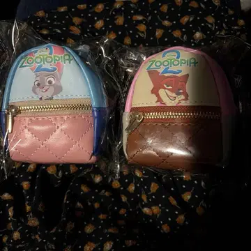 주토피아2 스카프 포함 참 백팩 닉 주디 2개 세트