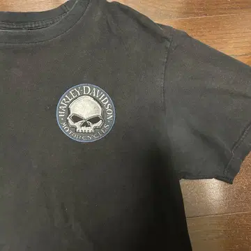 할리데이비슨 2012년 스컬 맵 T셔츠 블랙 L