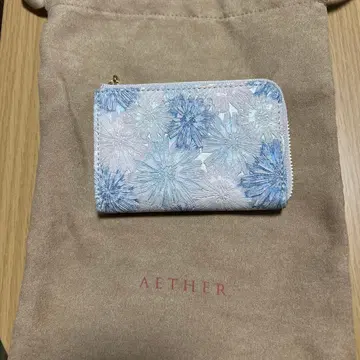 AETHER 꽃무늬 키케이스 블루 계열