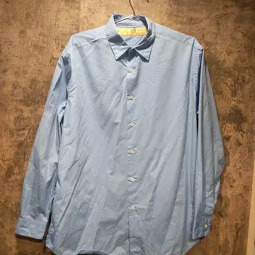 구형 NANO UNIVERSE LB 라이트 블루 긴팔 셔츠 M 빨간색 택