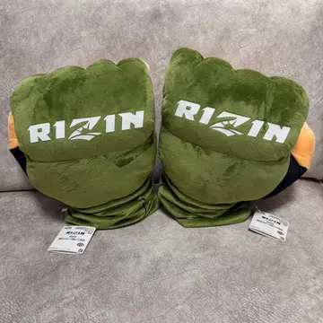 RIZIN 공식 빅 주먹 쿠션 봉제 인형 2개 세트 택 포함
