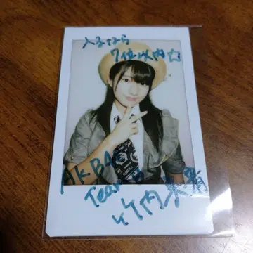 전 AKB48 타케우치 미유 친필 사인 폴라로이드