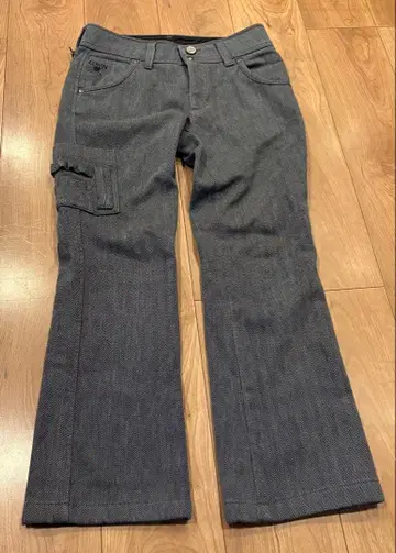 EDWIN 에드윈 골프 여성용 그레이 플레어 팬츠 M