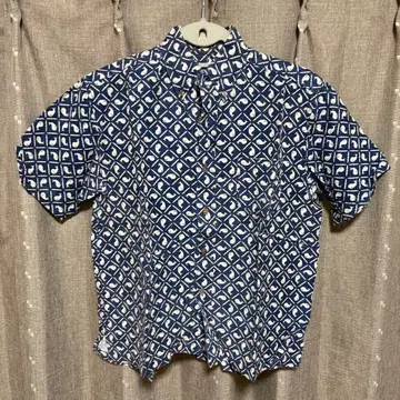 y122121 reyn spooner 반팔 셔츠 포켓 올 패턴 XS