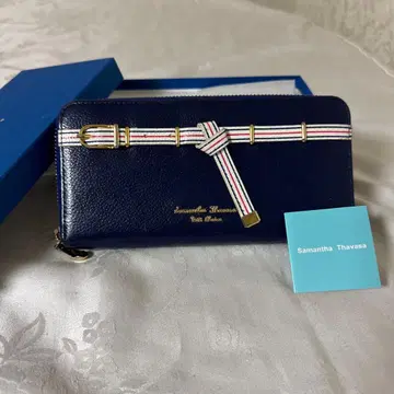 사만타 타바사 네이비 장지갑 박스 포함