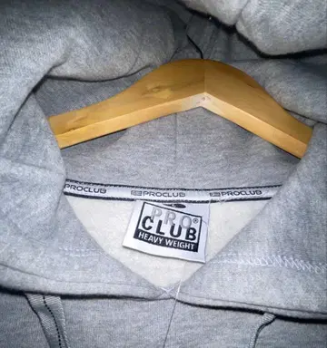 PRO CLUB HEAVY WEIGHT 그레이 후드티