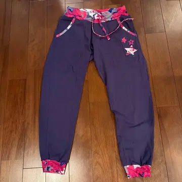 미카란세 별 패턴 디자인 보라색 팬츠