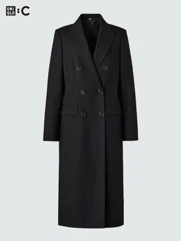 GU 롱 코트 블랙