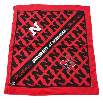 USA 구제 의류 네브래스카 대학 반다나 칼리지 허스커스 빈티지