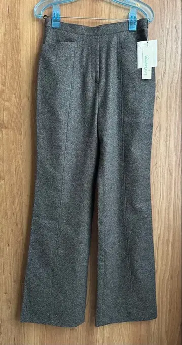 미사용 새상품 Qumun 그레이 플레어 팬츠 울 혼방 13호