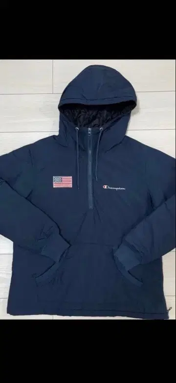 Champion 네이비 후드티 M & 팬츠 상하의 세트