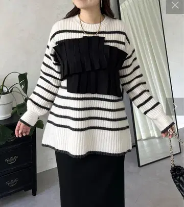 프로즈 베일 prose verse 아지메 프릴 도킹 니트