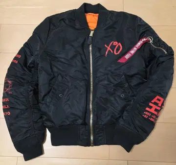 Weeknd XO MA-1 플라이트 자켓 블랙