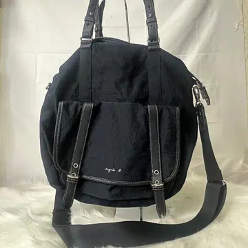 새상품급 인기 에네스베 2way 백 블랙 가죽 주름