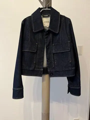 COS 다크 데님 크롭 자켓