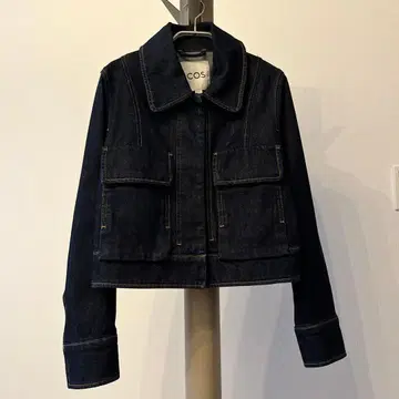 COS 다크 데님 크롭 자켓