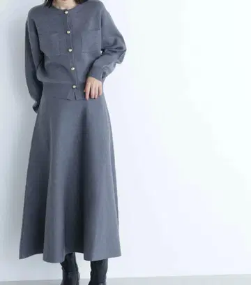 NATURAL BEAUTY BASIC 더블 페이스 니트 셋업