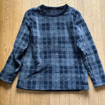 GU XL 체크 무늬 트레이닝복 다크 그레이