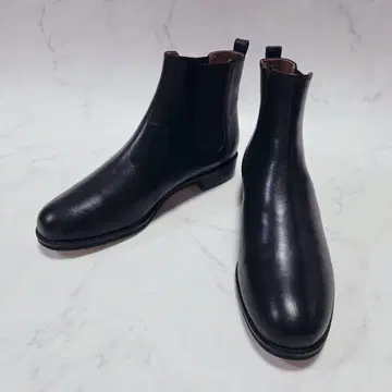 새상품급 마가렛호웰 이데아 가죽 사이드 고어 부츠 블랙 24