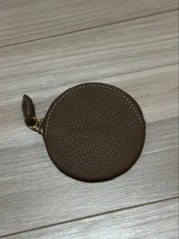 보나벤츄라 라운드 코인 케이스 슈링크 가죽