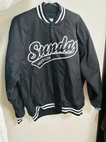 바시티 자켓 블랙 M