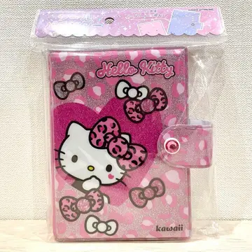 레오파드 무늬 헬로키티 산리오 씰 바인더 씰북