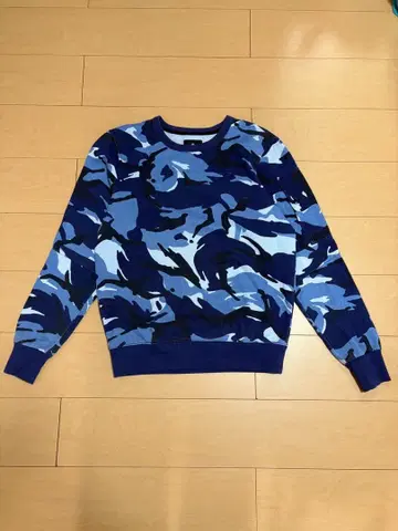 G-STAR RAW 블루 계열 카모플라쥬 크루넥 트레이닝복 S