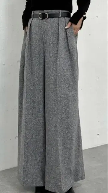 그레이 와이드 팬츠 (미사용 새상품)