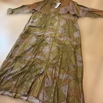 payon 기하학 패턴 셔츠 원피스 FREE 사이즈