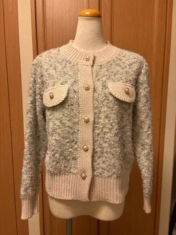 자켓풍 니트 가디건